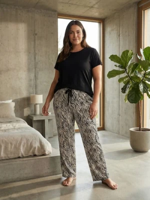 Sinsay - Bawełniana piżama dwuczęściowa - czarny