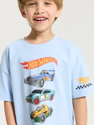 Sinsay - Bawełniana piżama dwuczęściowa Hot Wheels - błękitny