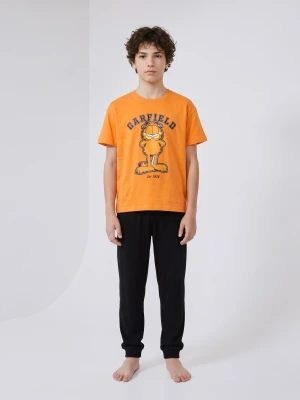 Sinsay - Bawełniana piżama dwuczęściowa oversize Garfield - pomarańczowy