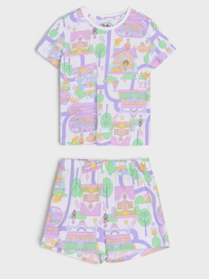 Sinsay - Bawełniana piżama dwuczęściowa Polly Pocket - biały