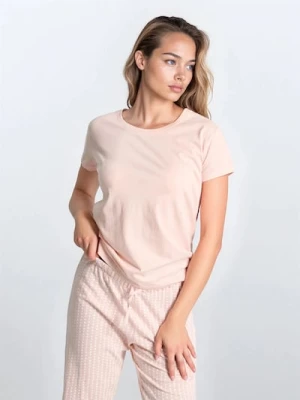 Sinsay - Bawełniana piżama dwuczęściowa - różowy