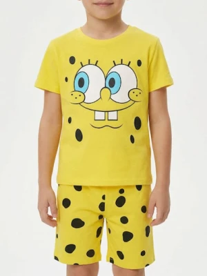 Zdjęcie produktu Sinsay - Bawełniana piżama dwuczęściowa SpongeBob - żółty