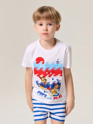 Sinsay - Bawełniana piżama dwuczęściowa z krótkim rękawem PAW Patrol - biały