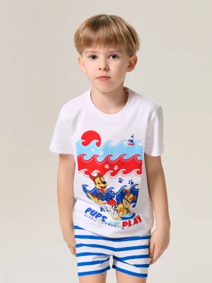 Sinsay - Bawełniana piżama dwuczęściowa z krótkim rękawem PAW Patrol - biały