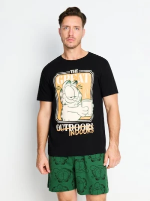 Sinsay - Bawełniana piżama dwuczęściowa z nadrukiem Garfield - wielobarwny