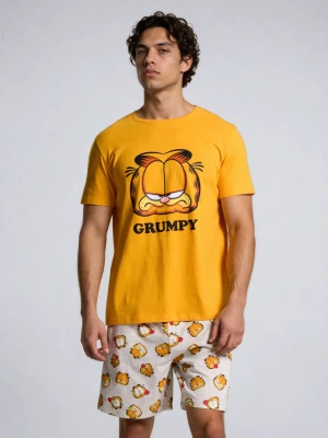 Sinsay - Bawełniana piżama dwuczęściowa z nadrukiem Garfield - wielobarwny