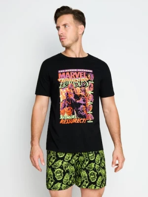 Sinsay - Bawełniana piżama dwuczęściowa z nadrukiem Marvel Kawaii Art Collection - wielobarwny