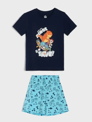 Sinsay - Bawełniana piżama dwuczęściowa z nadrukiem PAW Patrol - granatowy