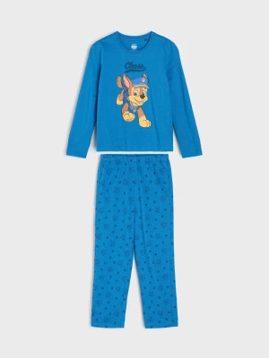 Sinsay - Bawełniana piżama dwuczęściowa z nadrukiem PAW Patrol - niebieski