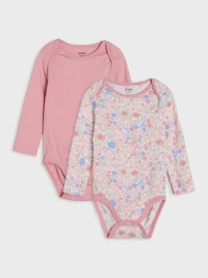 Sinsay - Bawełniane body 2 pack - biały