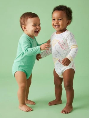 Sinsay - Bawełniane body 2 pack - biały