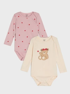 Sinsay - Bawełniane body 2 pack - kremowy