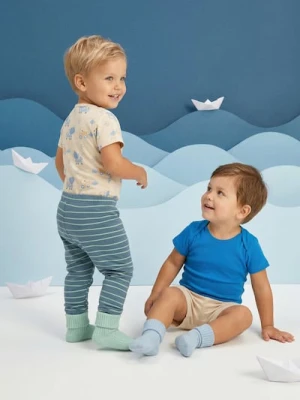 Sinsay - Bawełniane body 2 pack - kremowy