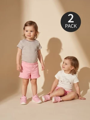 Sinsay - Bawełniane body 2 pack - kremowy