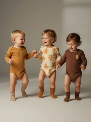 Sinsay - Bawełniane body 3 pack - kremowy