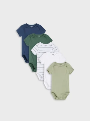 Sinsay - Bawełniane body 5 pack - granatowy