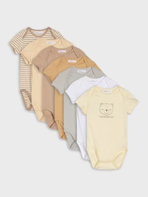 Sinsay - Bawełniane body 7 pack - biały