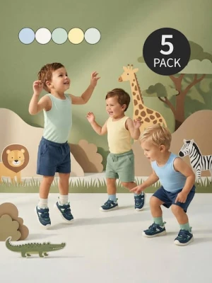 Sinsay - Bawełniane body na ramiączkach 5 pack - szary