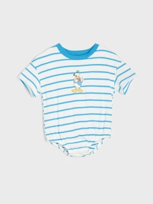 Sinsay - Bawełniane body z nadrukiem Donald Duck - biały