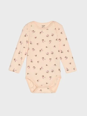 Sinsay - Bawełniane body ze wzorkiem - pomarańczowy