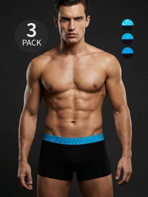 Sinsay - Bawełniane bokserki 3 pack - czarny