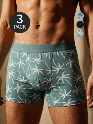 Sinsay - Bawełniane bokserki 3 pack - wielobarwny