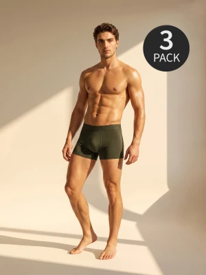 Sinsay - Bawełniane bokserki 3 pack - wielobarwny