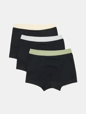 Sinsay - Bawełniane bokserki basic 3 pack - wielobarwny