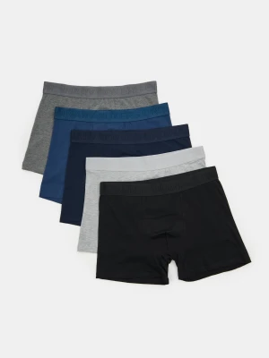 Sinsay - Bawełniane bokserki Classic 5 pack - wielobarwny