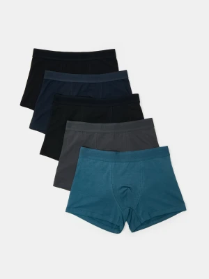 Sinsay - Bawełniane bokserki Classic 5 pack - wielobarwny