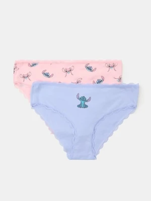 Sinsay - Bawełniane figi 2 pack Stitch - wielobarwny