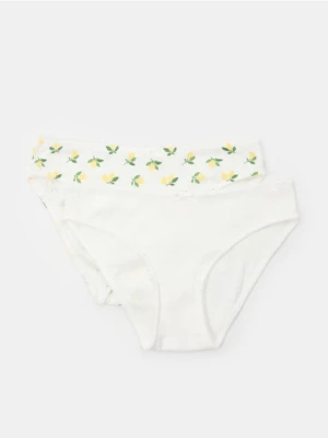 Sinsay - Bawełniane figi 2 pack - wielobarwny