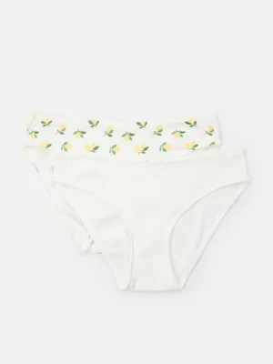 Sinsay - Bawełniane figi 2 pack - wielobarwny