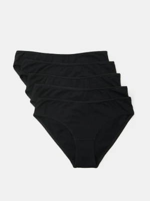 Sinsay - Bawełniane figi 5 pack - czarny