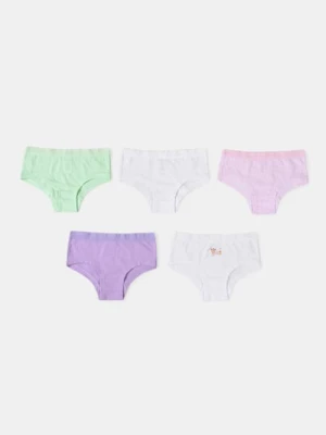 Sinsay - Bawełniane figi 5 pack - wielobarwny