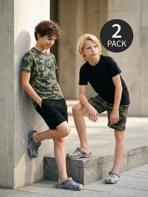 Sinsay - Bawełniane koszulki 2 pack - wielobarwny