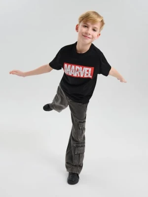 Sinsay - Bawełniane koszulki z nadrukiem 2 pack Marvel - wielobarwny