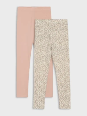 Sinsay - Bawełniane legginsy 2 pack - wielobarwny
