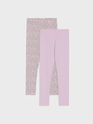 Sinsay - Bawełniane legginsy 2 pack - wielobarwny
