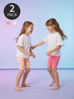 Sinsay - Bawełniane legginsy 2 pack - wielobarwny