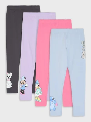 Sinsay - Bawełniane legginsy 4 pack Disney - wielobarwny