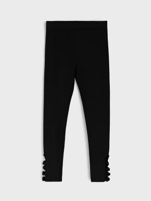 Sinsay - Bawełniane legginsy - czarny