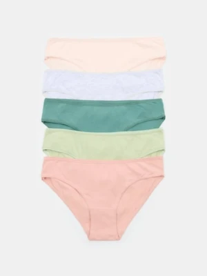 Sinsay - Bawełniane majtki 5 pack - wielobarwny
