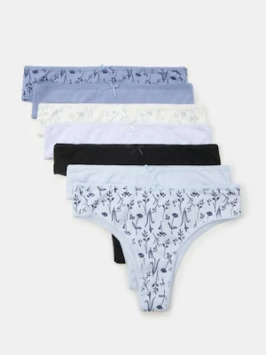 Sinsay - Bawełniane majtki brazyliany 7 pack - wielobarwny