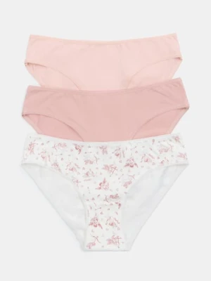 Sinsay - Bawełniane majtki Classic 3 pack - wielobarwny