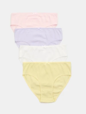 Sinsay - Bawełniane majtki figi 4 pack - wielobarwny