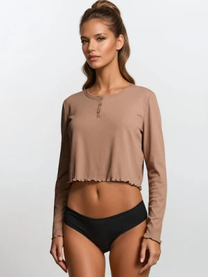 Sinsay - Bawełniane majtki stringi 3 pack - wielobarwny