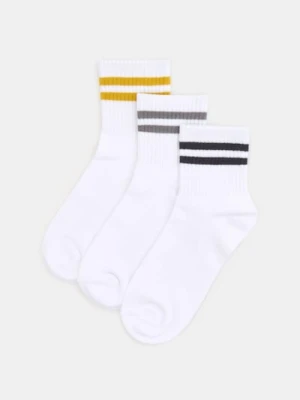 Sinsay - Bawełniane skarpetki 3 pack - wielobarwny