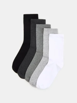 Sinsay - Bawełniane skarpetki 5 pack - wielobarwny