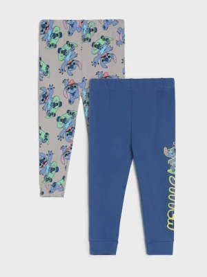 Sinsay - Bawełniane spodnie 2 pack Stitch - granatowy